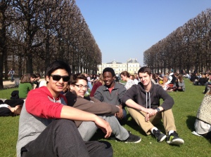 B.A. Students Visiting les Jardins de Luxembourg in Paris