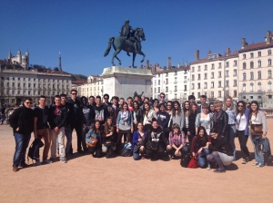 Canadian and French Students in Lyon, France